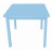 Detský stolík Pantone 60x60 cm, modrý