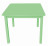 Detský stolík Pantone 60x60 cm, zelený
