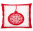 Vianočná obliečka na vankúš Červená ozdoba, 45x45 cm