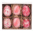 Veľkonočná dekorácia Kraslice z pravých vajíčok, ružové