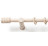 Záclonová tyč s háčikmi Rullo 160 cm, biele drevo