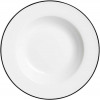Hlboký tanier 22 cm Lineo, biely