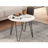 Okrúhly konferenčný/odkladací stolík Prado 50 cm, biely