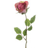 Umelá kvetina Ruža 45 cm, svetlo ružová