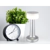 Nabíjacia stolná LED lampa Angelika, nikl/biela