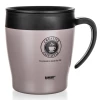 Cestovný termohrnček s uchom Tazza 330 ml, farba latte