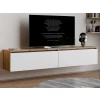 Závesná TV skrinka Asko Living, 180 cm, dub artisan/biela