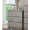 Zásuvková komoda Carlos 753S, šedý beton, výška 80 cm