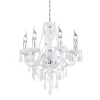 Luster Aurelia 52 cm, imitácia bielych krištáľov