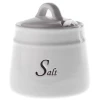 Soľnička Salt, biela keramika