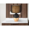 Stolná lampa Valentino, čierna/zlatá