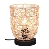 Stolná lampa Lovis, ratan
