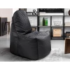 Sedací vak Gamer Nest, čierna látka/čierna ekokoža