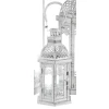 Kovový lampáš Aloha 28 cm, biela antik