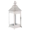 Kovový lampáš Cinti 55 cm, biela antik