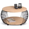 Okrúhly konferenčný stolík Peking 80 cm, dub artisan