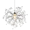 Luster Gloria 52 cm, lesklý chróm, imitácia krištáľov