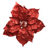 Umelý kvet na klipe Vianočná hviezda 26 cm, červená