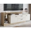 TV stolík Meolo, 191,5 cm, dub cremona/béžový kašmír